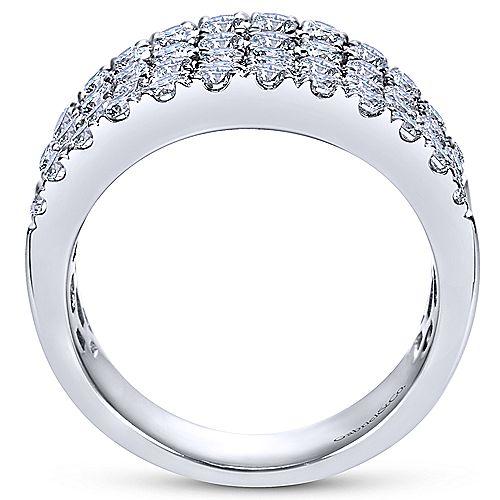 Statement 2 Ct Diamond Fashion Ring 14K White Gold