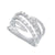 Diamond Split Shank Ring 14K White Gold .5 Cttw