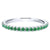 Emerald Birthstone Stackable Ring 14K White Gold