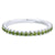 Peridot Birthstone Stackable Ring 14K White Gold