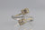 Split Shank Diamond Fashion Ring 14K White And Yellow Gold