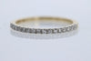 RINGS - 14K Yellow Gold 1/4cttw Diamond Pave Band