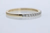 RINGS - 14K Yellow Gold 1/4cttw Diamond Pave Band