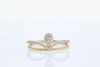 RINGS - 14K Yellow Gold .20cttw Split Shank Diamond Ring