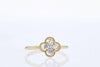 RINGS - 14K Yellow Gold .25cttw 5 Stone Clover Shaped Ring