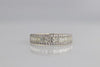 RINGS - 14K Yellow Gold 3/4cttw Baguette And Round Diamond Band.