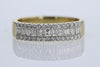 RINGS - 14K Yellow Gold .68cttw Baguette & Round Diamond Fashion Ring