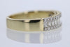 RINGS - 14K Yellow Gold .68cttw Baguette & Round Diamond Fashion Ring