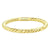 Rolled Metal Design Stackable Band 14K Yellow Gold