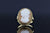 Estate Oval Shell Cameo Ring 14K Yellow Gold