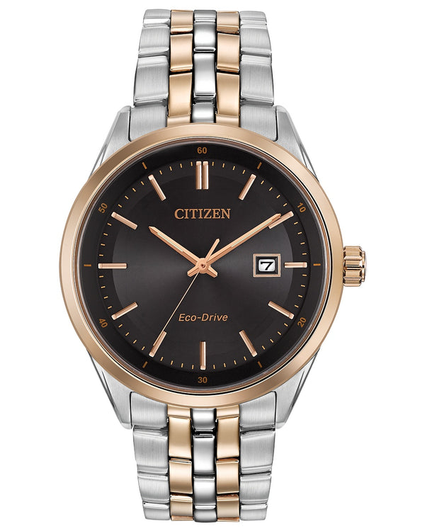 Silver and gold top citizen watch men's