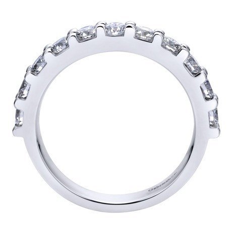 WEDDING - 14K White Gold 1.00cttw Pave Diamond Band