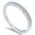 Bead Set Engraved Diamond Ring 1/10 Cttw 14K White Gold