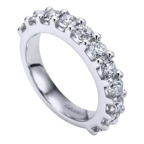 WEDDING - 14K White Gold 1.50cttw Pave Diamond Band