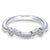 Contoured Diamond Wedding Band .17 Cttw 14K White Gold 188B