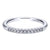 French Pave Diamond Band .10 Cttw 14K White Gold