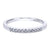 Pave Diamond Band .10 Cttw 14K White Gold | Mullen Jewelers