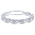 Marquise Shaped Engraved Shank Diamond Band .12 Cttw 183B