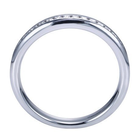 WEDDING - 14K White Gold .25cttw Channel Set Diamond Band