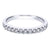 Pave Diamond Band .25 Cttw 14K White Gold | Mullen Jewelers