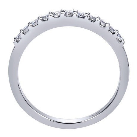 WEDDING - 14K White Gold .25cttw Pave Diamond Band