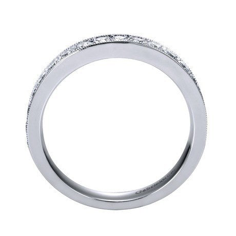 WEDDING - 14K White Gold .50cttw Bead Set Diamond Band