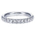 French Pave Diamond Band  .50 Cttw 14K White Gold