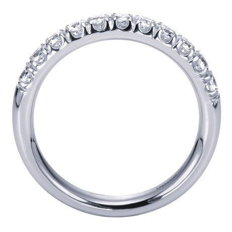 WEDDING - 14K White Gold .50cttw French Pave Diamond Band