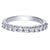 Pave Diamond Band  .50 Cttw 14K White Gold | Mullen Jewelers