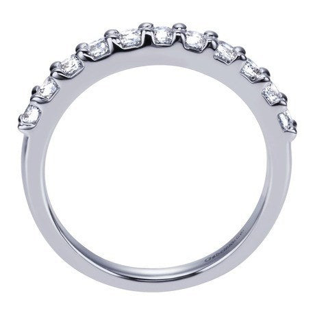 WEDDING - 14K White Gold .50cttw Pave Diamond Band