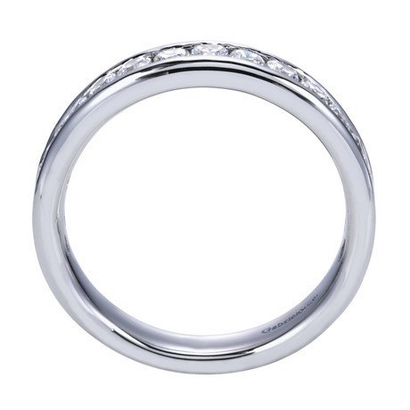 WEDDING - 14K White Gold .75cttw Channel Set Diamond Band