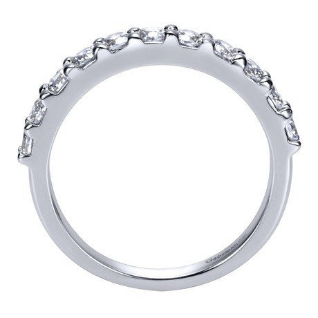 WEDDING - 14K White Gold .75cttw Pave Diamond Band