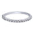 Prong Set Diamond Wedding Band .27Cttw 14K White Gold 143B