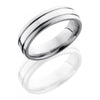 WEDDING - Cobalt Chrome 6mm Sandblasted Mens Wedding Band