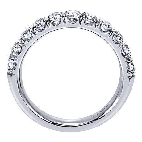 WEDDING - Platinum 1.00cttw French Pave Diamond Wedding Band