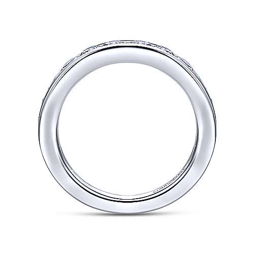 Wedding Ring - 14K White Gold 1.50cttw 16-Stone Channel Set Diamond Band