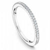 Wedding Ring - 14K White Gold .14cttw Pave Diamond Wedding Band #813B