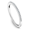 Wedding Ring - 14K White Gold .14cttw Pave Diamond Wedding Band #818B