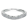 Engraved Shank Diamond Band .19Cttw 14K White Gold  144B