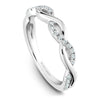 Wedding Ring - 14K White Gold .21cttw Prong Set Stackable Diamond Wedding Band #837B