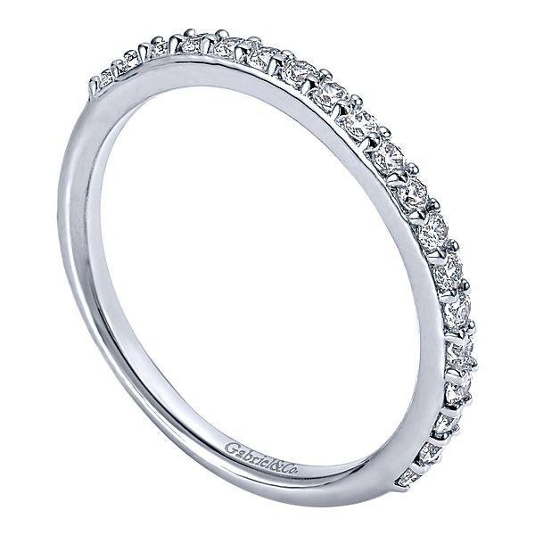 Wedding Ring - 14K White Gold .29cttw Prong Set Diamond Wedding Band