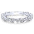Pear Shaped Stackable Diamond Ring 14K White Gold