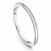 Wedding Ring - 14K White Gold Polished Traditional Stackable Wedding Band #901B