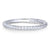 Rolled Metal Design Stackable Band 14K White Gold