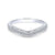 Vintage Curved Diamond Ring  .09 Cttw 14K White Gold 197B
