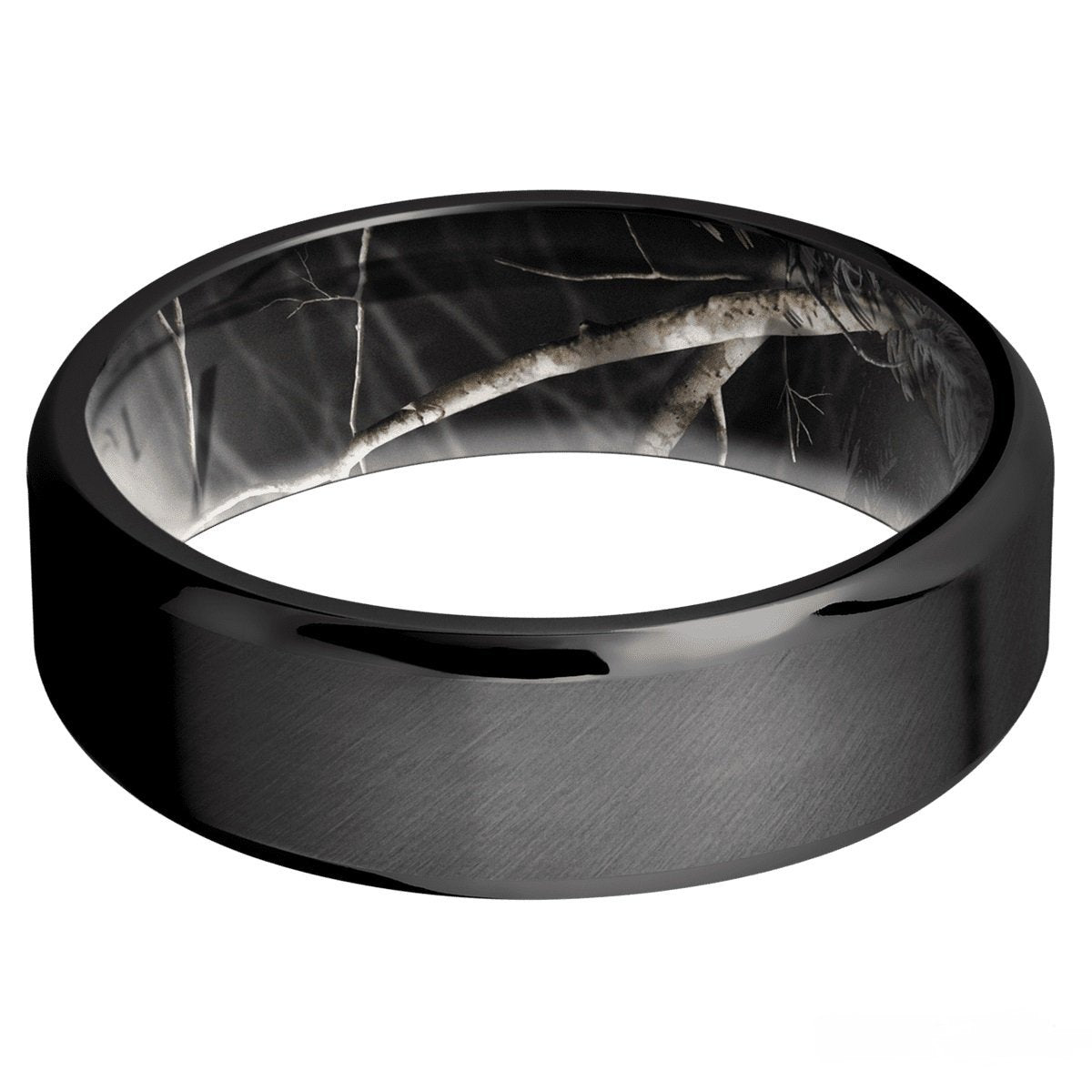 Black Zirconium Band With Black APC Real Tree Brand Sleeve