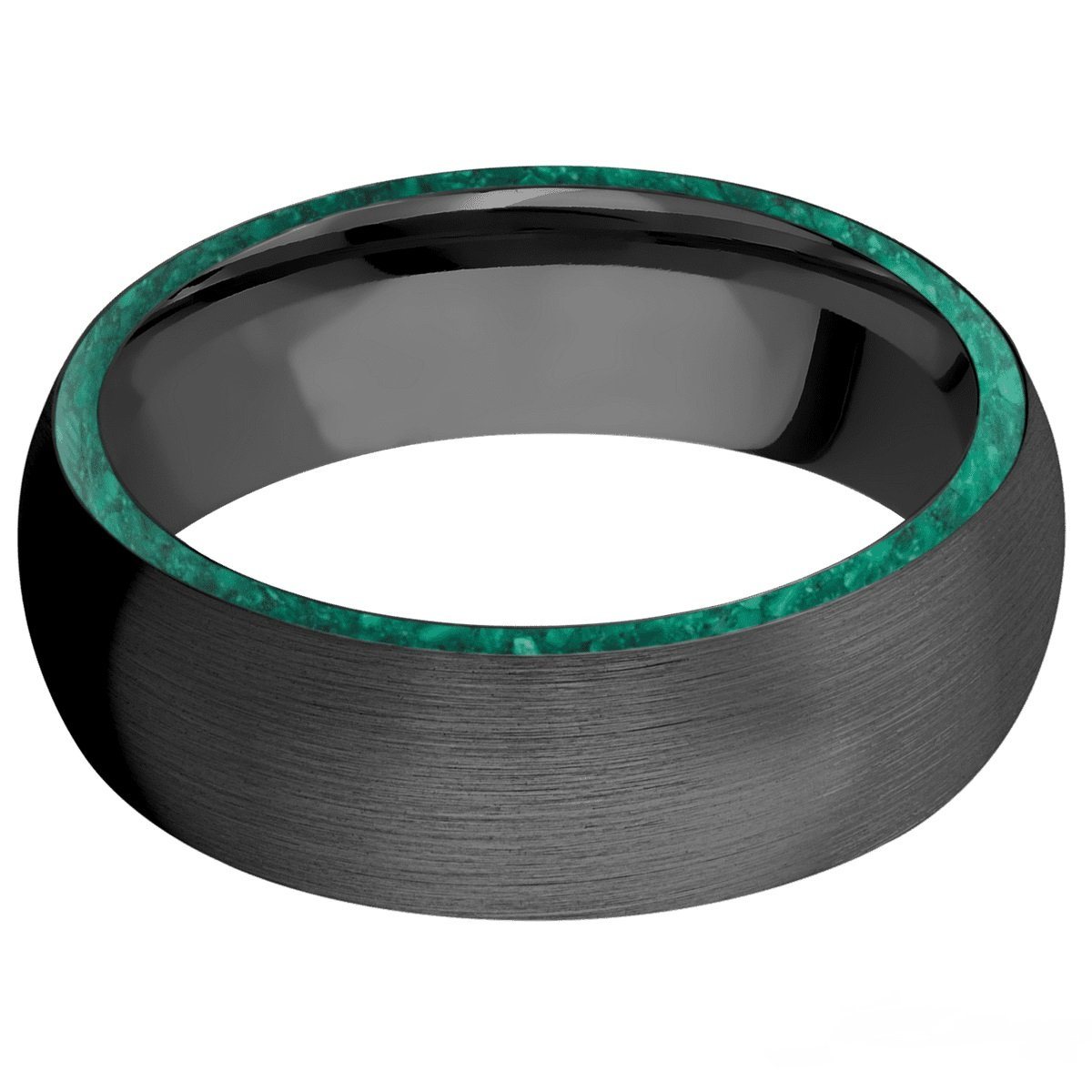 Black zirconium store wedding band