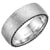 Bleu Royale Men's Wedding Ring With Black Diamond Edging