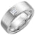 Bleu Royale Princess Cut Diamond Accent Men's Wedding Ring